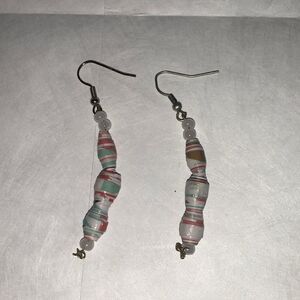earthbound rolled paper earrings